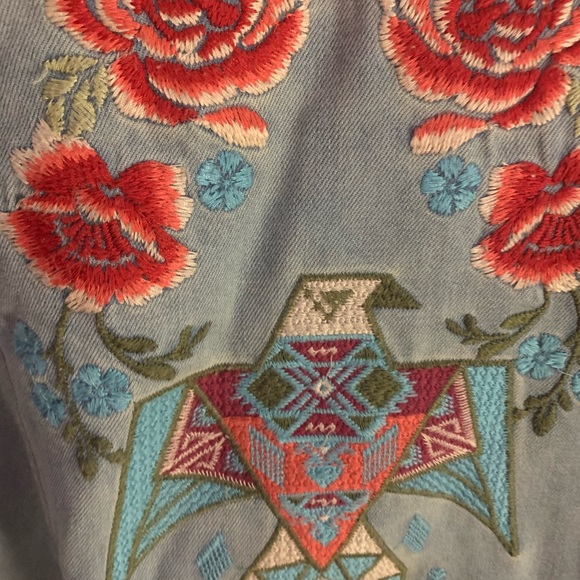 COPY - COPY - Glitzy Girls Boutique embroidered denim plus size 1x - Picture 7 of 15